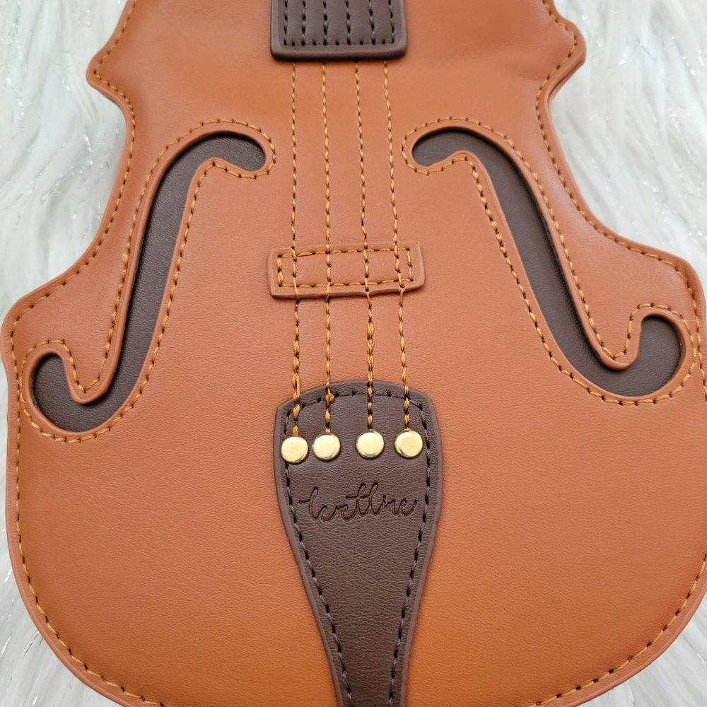Violin Design Crossbody Bag - Picture 7 of 8